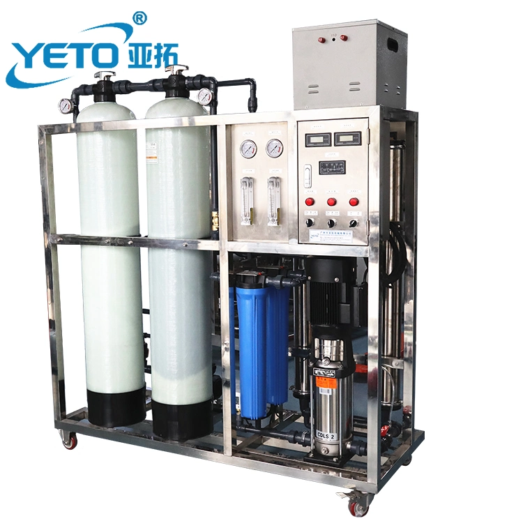 1000L/H Fiberglass Cosmetic Food Pharmaceutical Industry RO Water Treatment Plant Mineral Pure Water Filtering Reverse Osmosis System