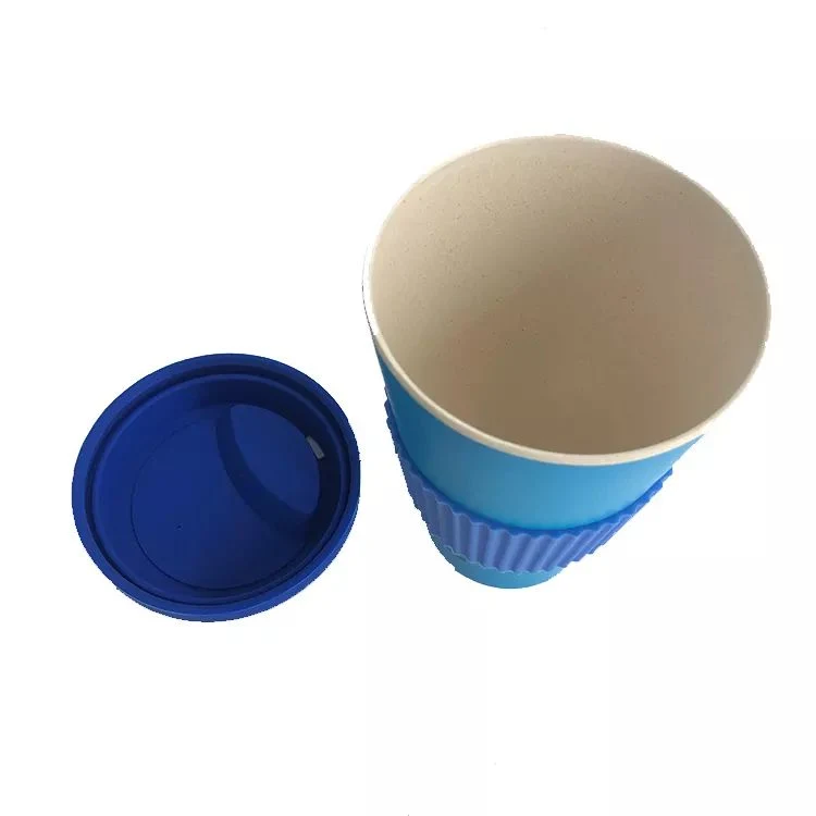Aveco portátiles reutilizables Ecológica Degradable de fibra de bambú taza de café para llevar tazas tazas con tapa