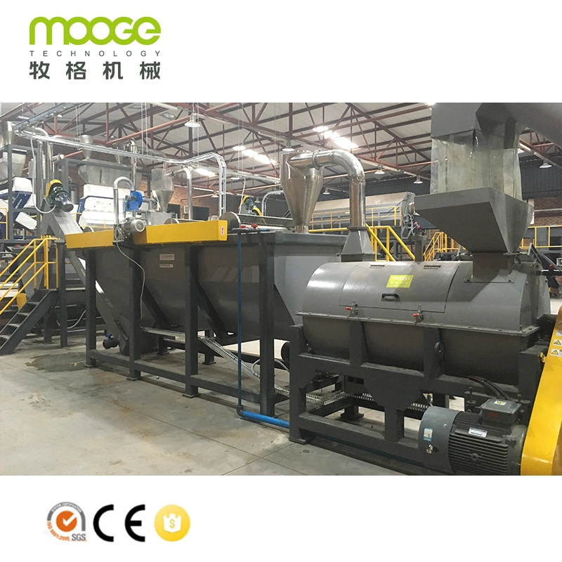 New design Mooge brand PET bottle crushing washing drying recycling line