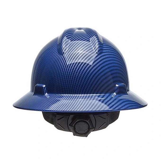 Real Full Brim Lightweight Carbon Fiber Brown Hard Hats