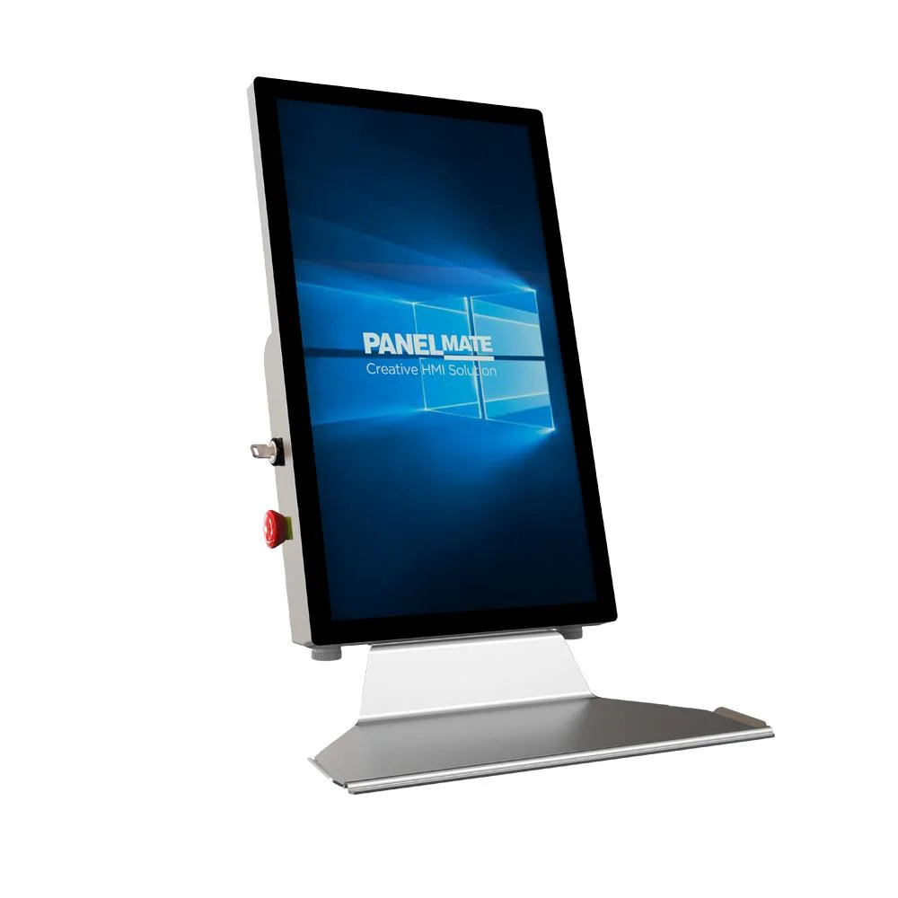 لوحة تشغيل نظام ذراع دعم HMI الرأسي مقاس 21.5 بوصة صناعية شاشة عرض Capacitive Touch Monitor عالية الوضوح بالكامل TFT بدقة 1920 × 1080 مقاومة للماء و [دوستبرن]