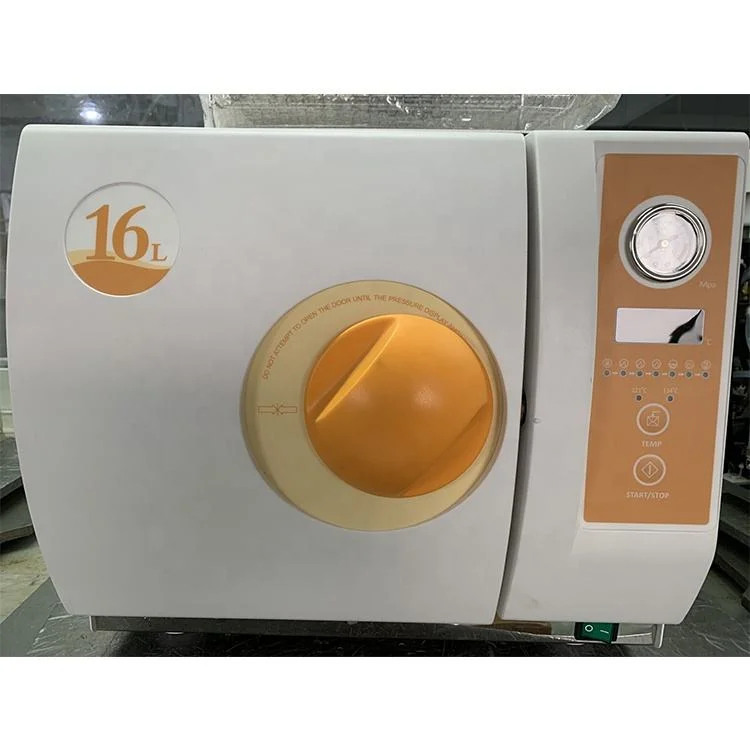 Hochey Medical CE ISO-zugelassen Klasse N Standard 16L LED Kleiner Dampfsterilisator Dental Autoclave mit digitaler Temperaturanzeige