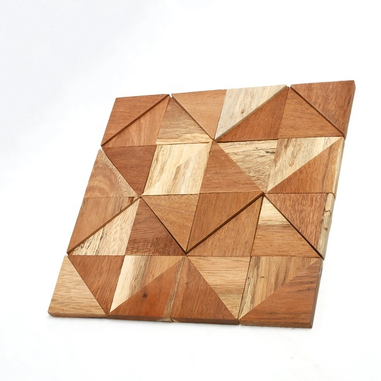 Subway Hexagon Herringbone Wood Mosaic Art Peel and Stick Backsplash Irregular Modern Floor Wall Tiles Wooden Mosaic