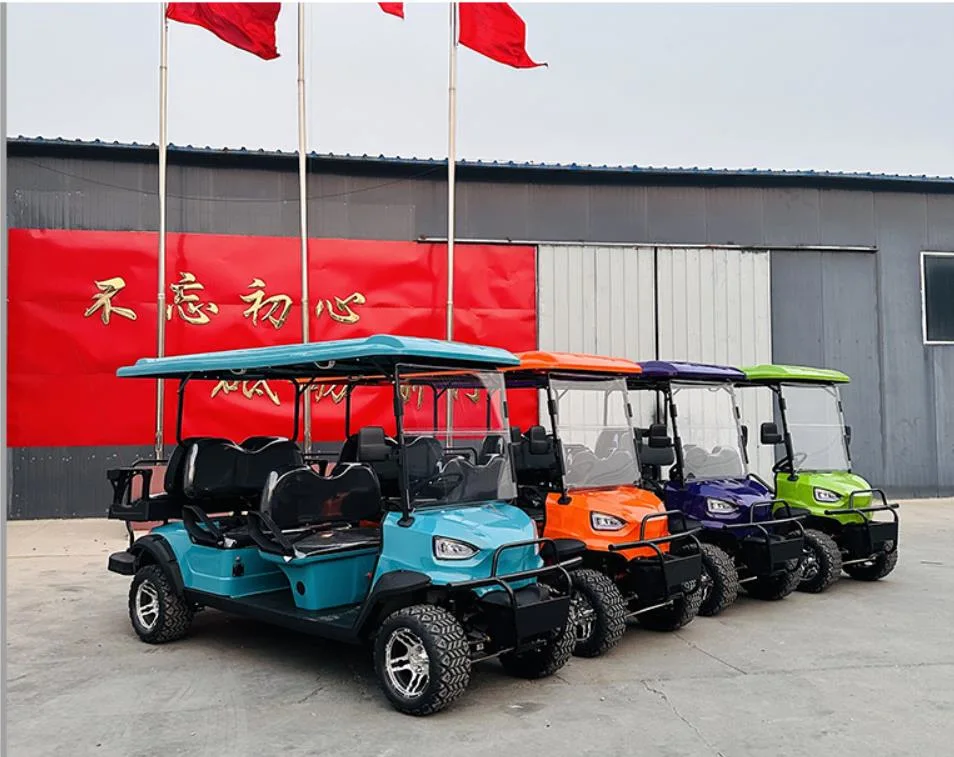 6 plazas, motor de 72 V legales off-road cochecitos de golf Club de Golf Cart Cart