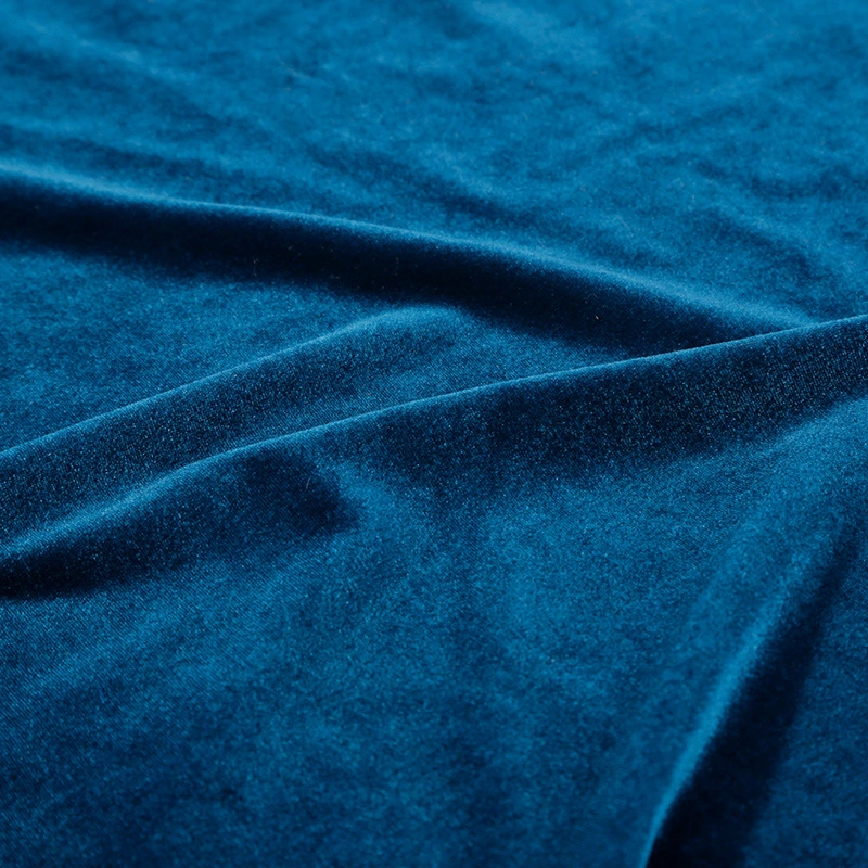 Chinesische Fabrik Polyester Seide Elastische Samt Stoff Spandex Stretch Koreanisch Samt für Kleid