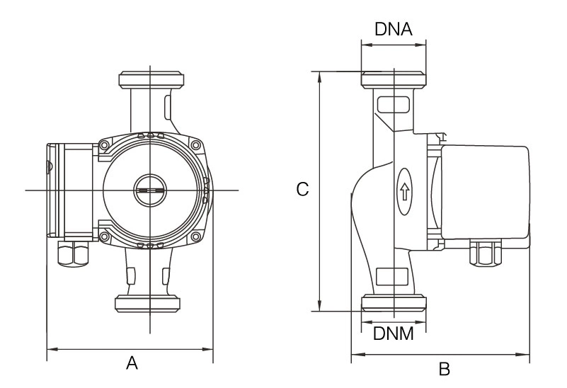 Grs15/7g-130 Hot Water Circulating Pump for Geothermal Heating Underfloor System