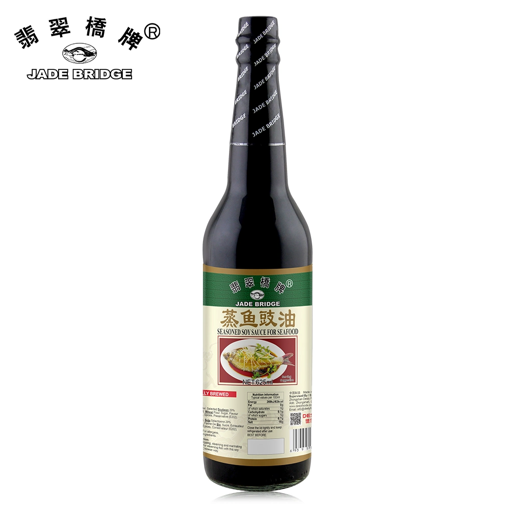 Chinese Authentic Sauce Wholesale/Supplier 500 Ml Bottle Jade Bridge Seasoned Soy Sauce for Seafood