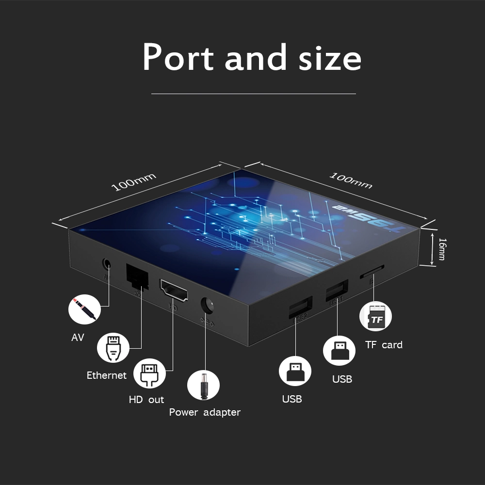 2023 وصول جديد Android 10.0 إعداد الصندوق الأعلى في المستقبل على الإنترنت Qtv IP TV Box