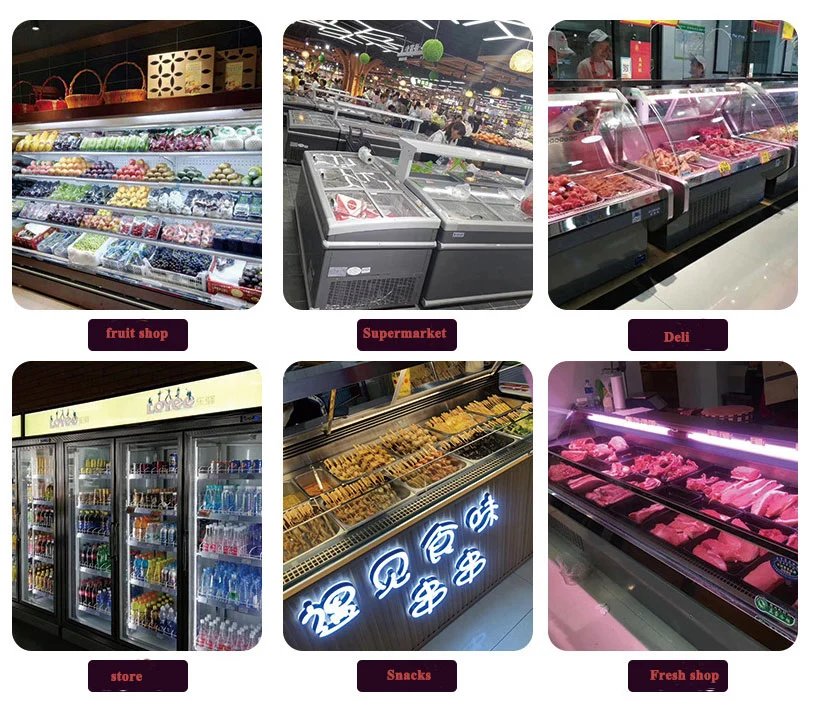 Commercial Horizontal Air-Cooled Open-Top Cabinet with Cover Refrigeration Fresh-Keeping Freezer