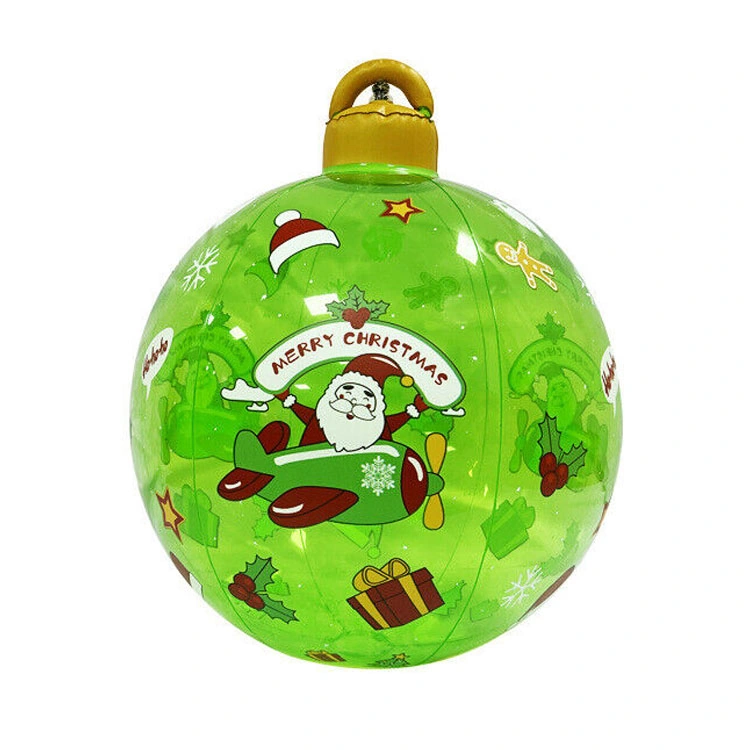 Suministros de vacaciones exterior Interior Ornament Ball PVC Inflatable bola de Navidad