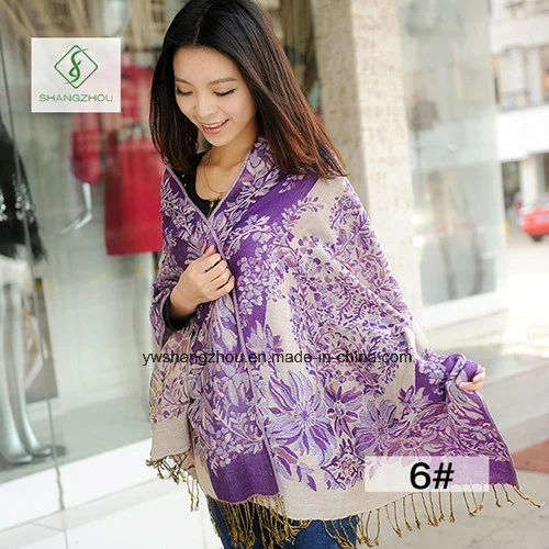 Newest Lady Fashion Pashmina Shawl Ethnic Style Jacquard Scarf