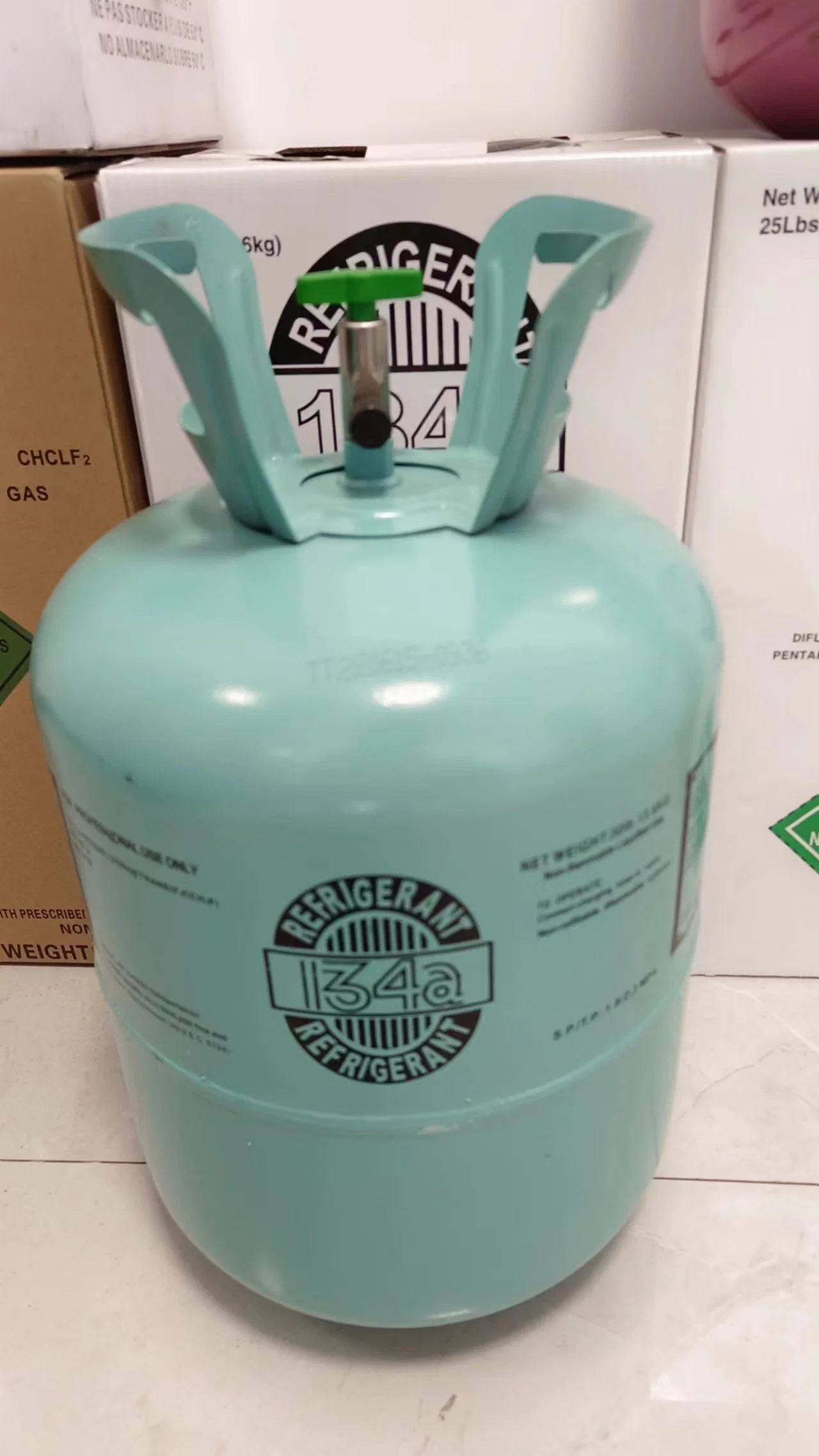 Manufacturer Direct Refrigerant R134A 13.6kg High Purity R-22 Refrigerant Gas Price for Sale for Automobile Use