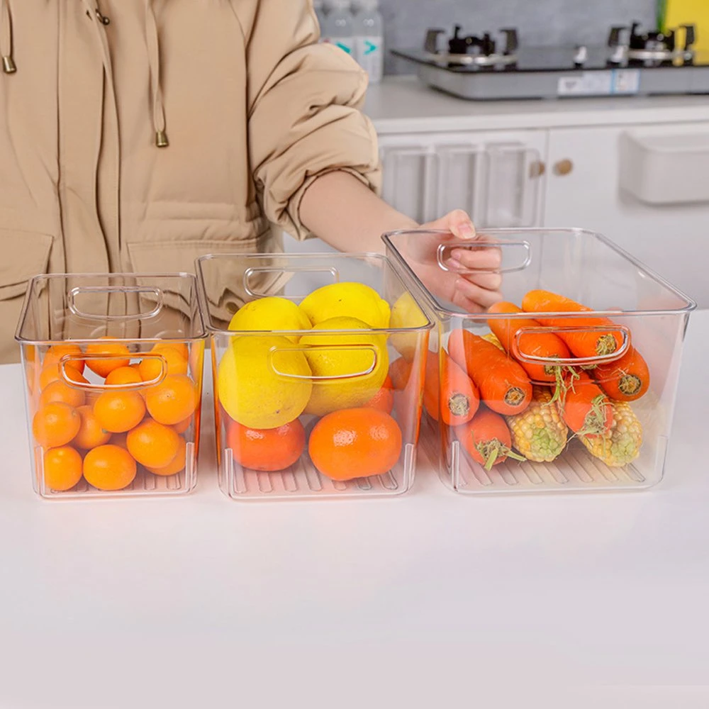 Amazon Kitchen Refrigerator Portable Transparent Food Freezer Storage Box