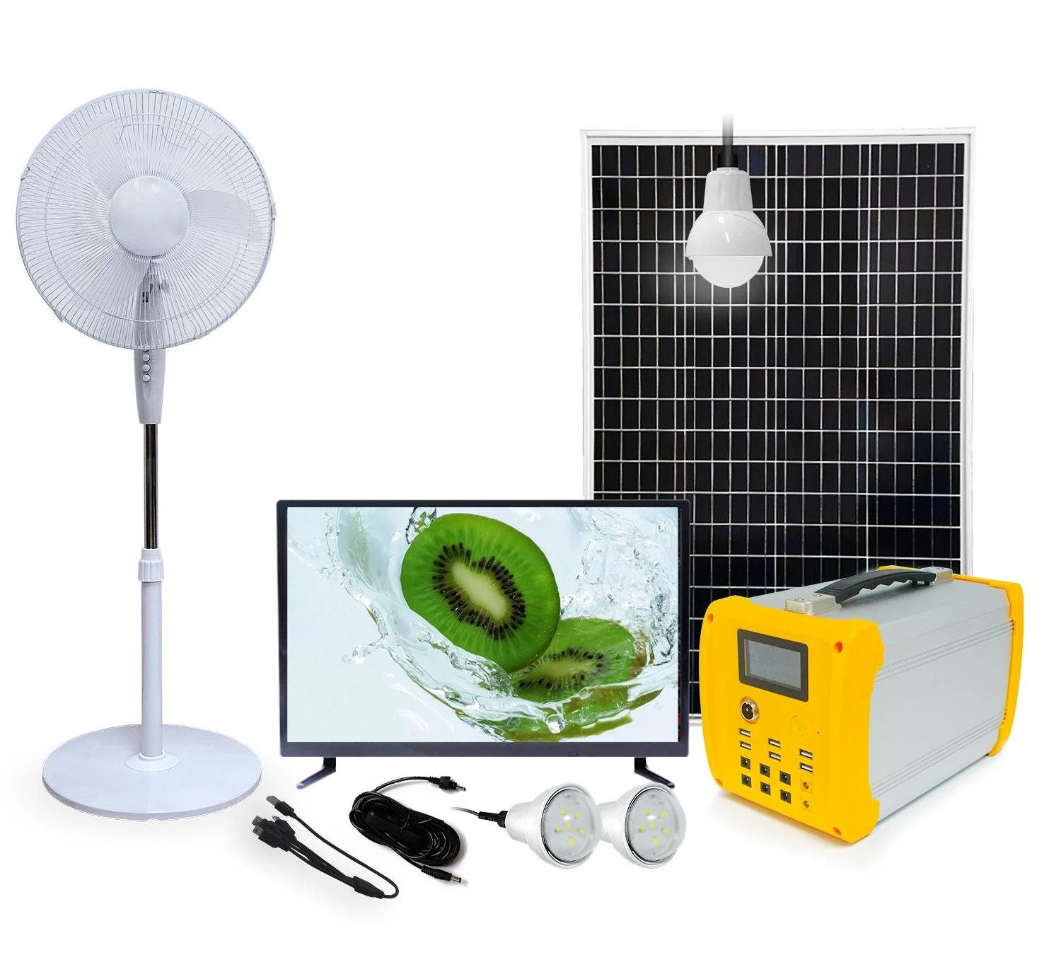 Nouveau système d'alimentation d'accueil solaire pour l'off-Grid et le ventilateur de l'éclairage d'exécuter TV