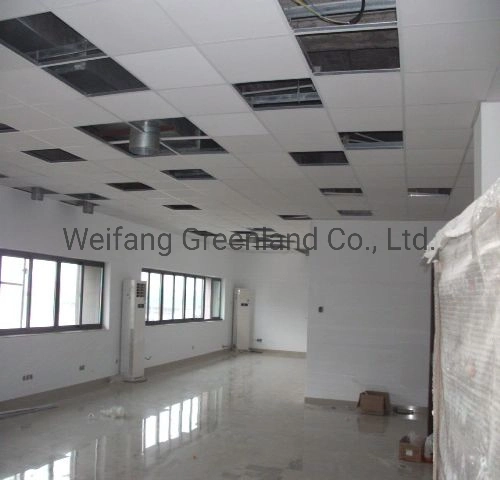 PVC Vinyl Laminated Gypsum Ceiling Tile 600*600*7/8/9/9.5/10/12/12.5mm