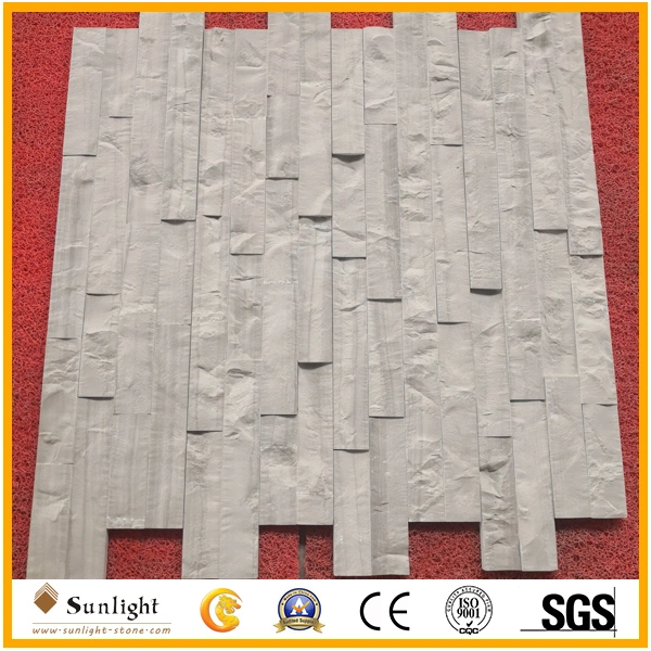 High quality/High cost performance  White Wood Vein Marble Culture Stone Wall Tiles