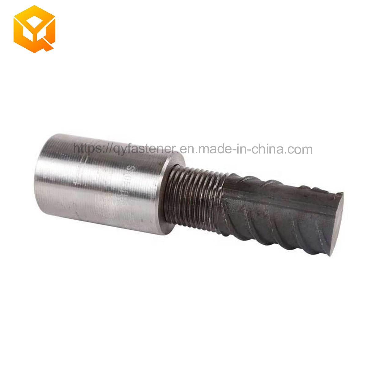 32mm 16mm 20mm Steel Bar Straight Threaded Rebar Coupler Connection Sleeve 25mm Steel Rebars Coupler