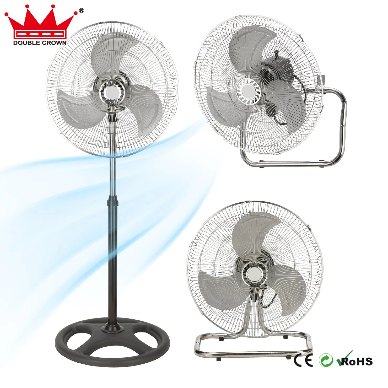 Colorful Plastic Stand Fan 3 in 1 Good Selling to South America