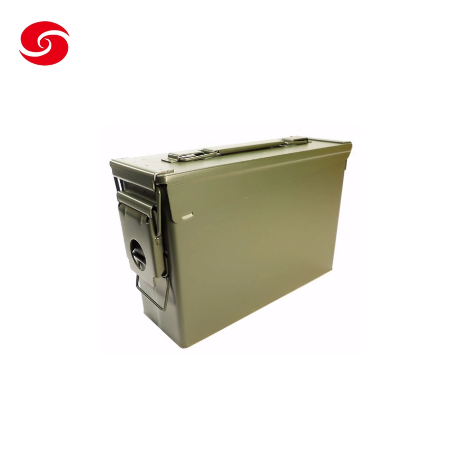 Aipu impermeable de metal Mayorista/Proveedor militar de caja de munición estándar del Ejército verde /M2A1 Gd1002 munición metálica puede/ Caja de herramientas de almacenamiento de viñeta de metal