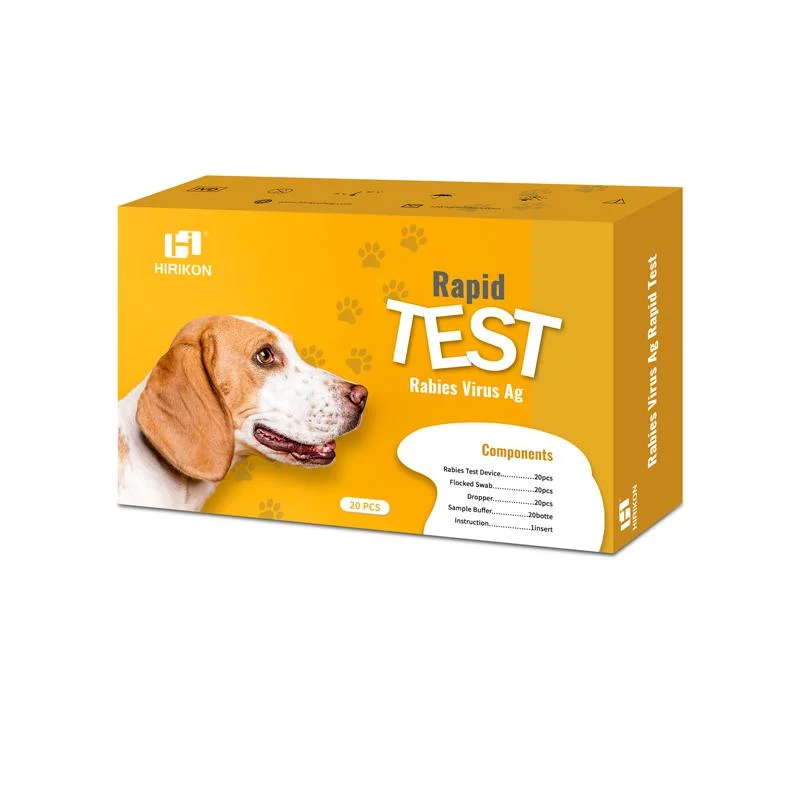 Hirikon Zeit sparen mit RBV Antigen Rapid Test Kit für Hunde effektive Nasenausfluss RBV Antigen Rapid Test Kit für Tierärztliche Verwendung