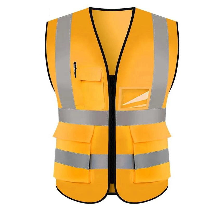 High Visibility Custom Reflective Work Safety Vest Construction Reflecting Working Vest Security Hi Vis Labor Workersafty Vest