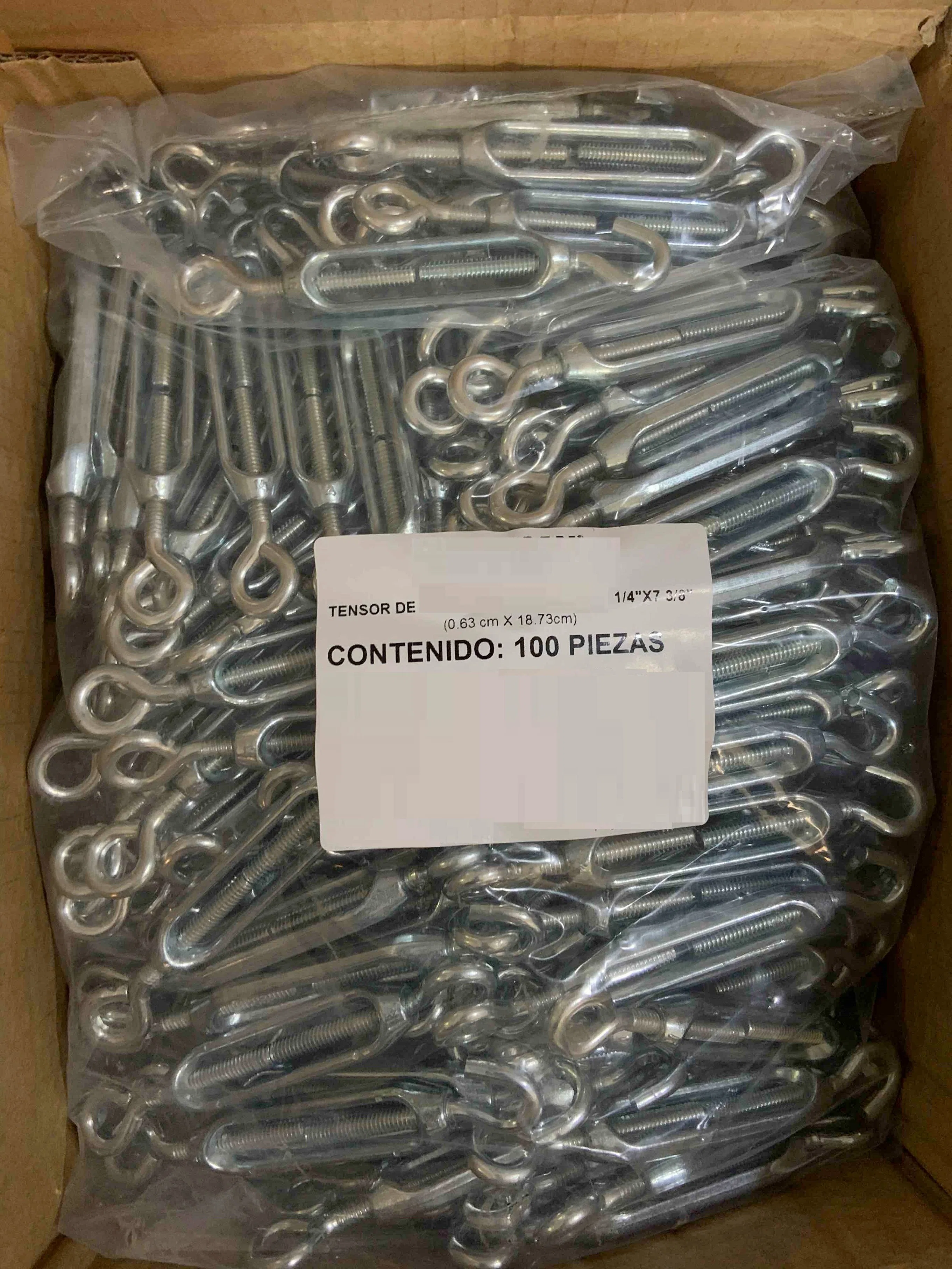 DIN1480 Ojo y el gancho de acero galvanizado con tornillo tensor Cable