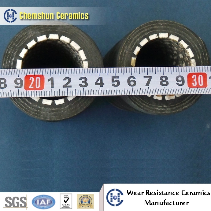 Wear Resistant Ceramic Lined Rubber Hose with Flange