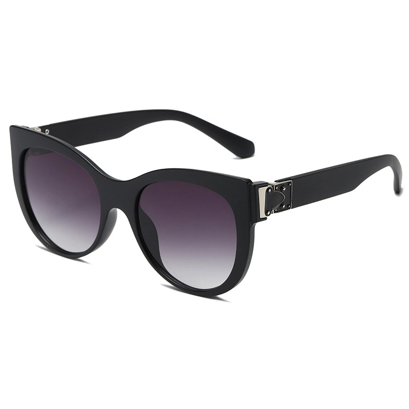 Marco redondo Cat Eye European y American Fashion Amazon PC Gafas de sol para hombre y mujer