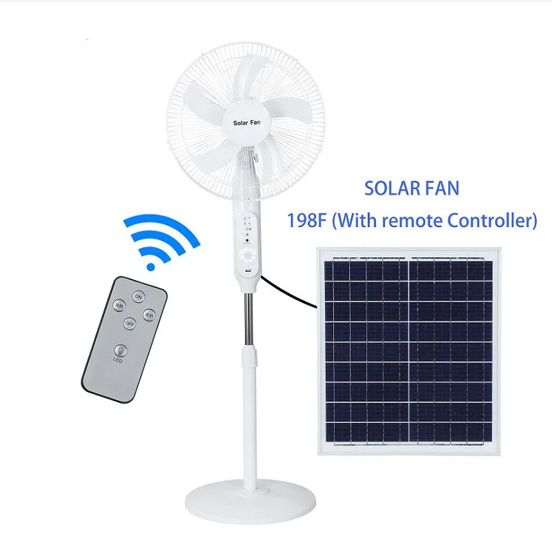 Bright New Energy Smart Home Portable Stand Fan Rechargeable USB Charging Interface Smart Fan, 12 Shifts Electircal Display Hot Sale Solar Electrical Fan