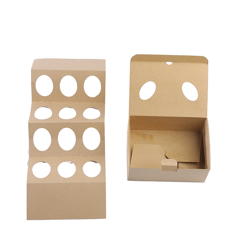 Eco-Friendly Brown Kraft Paper Packaging Box for Egg