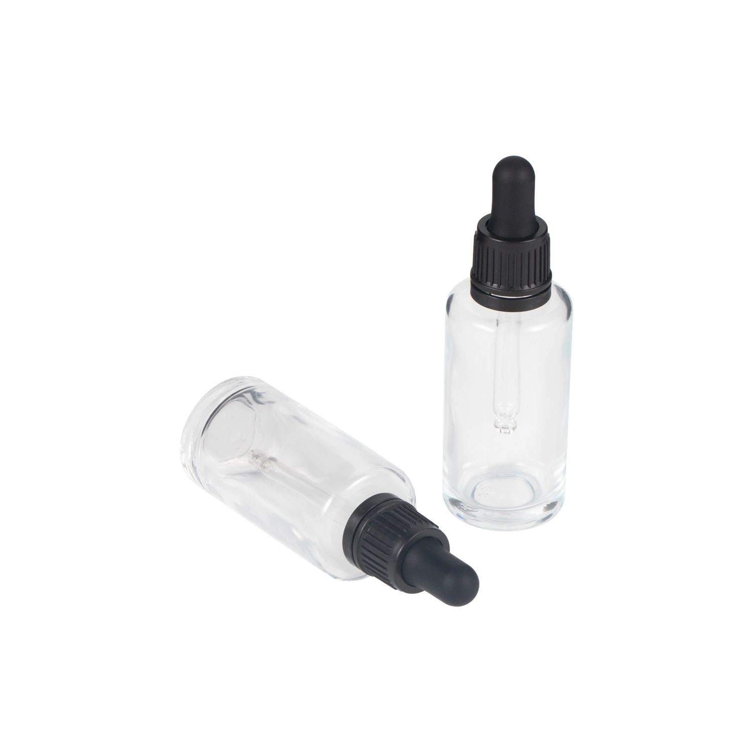 Customized 5ml 10ml Glass Essential Oil Dropper Pipettes Tamper Evident Plastic Dropper