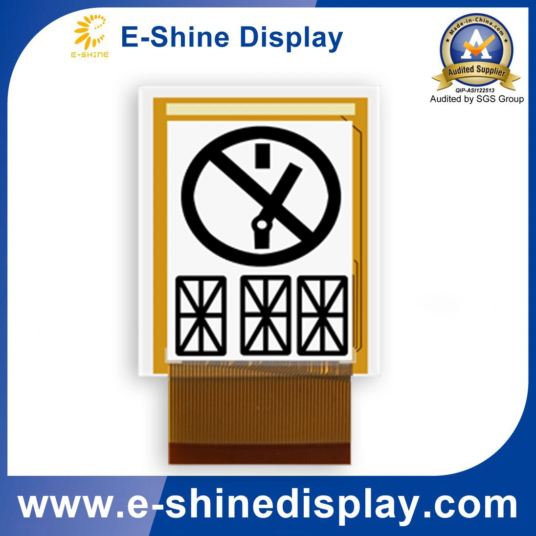 Customer characters/segement display in black-white E-paper/EPD/EINK thin Display