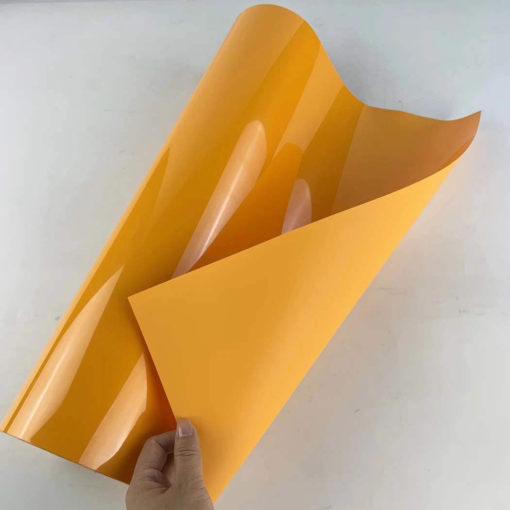 0.5*25m Heat Transfer Vinyl/Film/Flex PVC for Printing T-Shirt Cdp-10 Gold Yellow