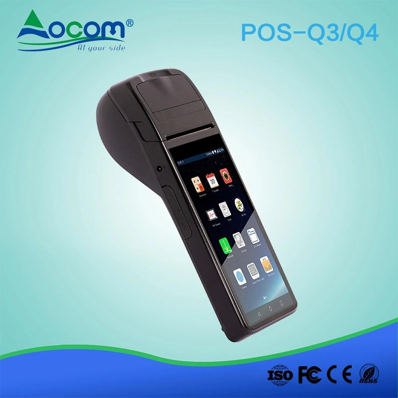 5.5 Inch Portable Android Handheld Touch Screen 3G/4G POS Terminal with Thermal Printer