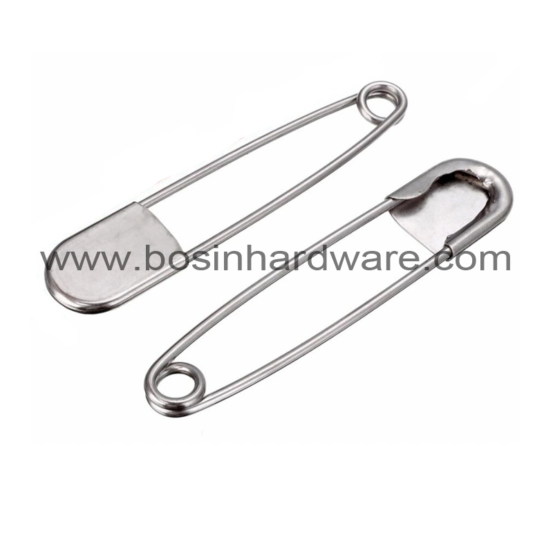 3/4 Inch Matt Nickel Metal Safety Pin