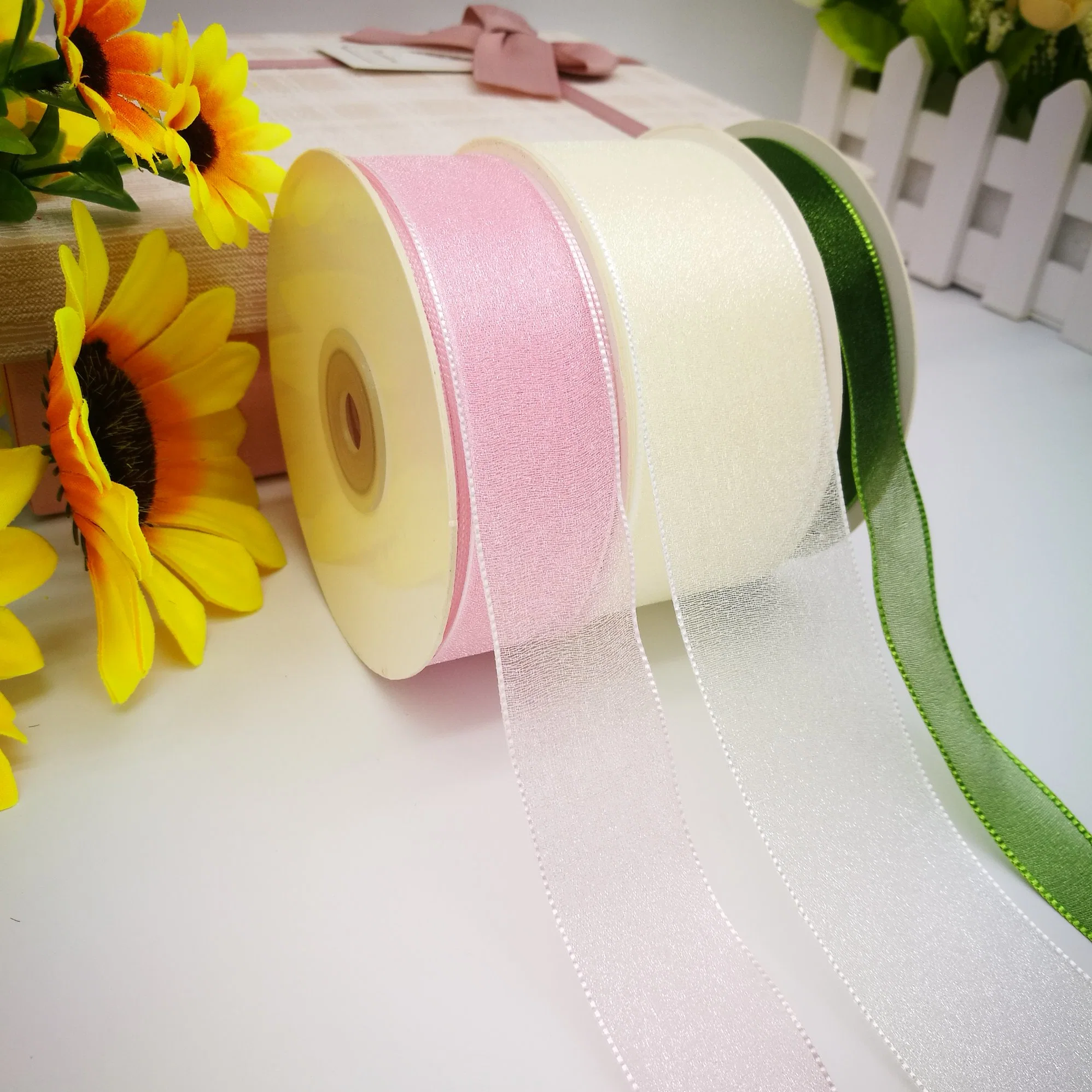 Sparkle Organza Ribbon 100% Nylon for Bows/Flowers/Decoration/Wrapping/Wedding