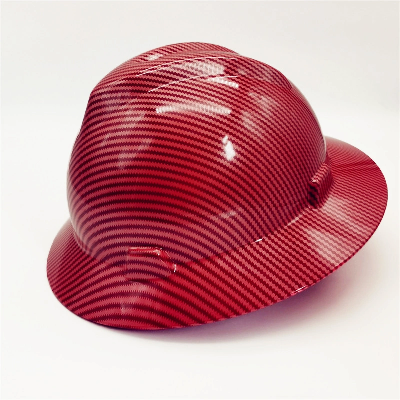 New Design Industrial En397 Full Brim PE Head Safety Protective Helmet