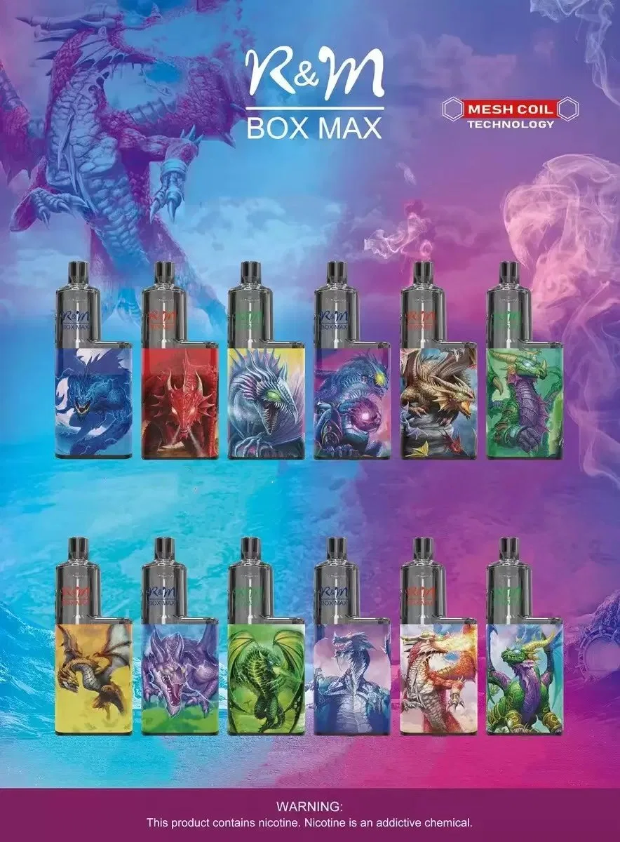 الجملة I Vape 8000 Puffs التدخين R&amp;M Box Max Reffibable فاب سيكاريتا القابلة للتفتت