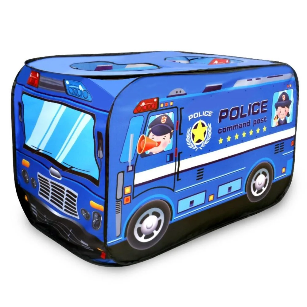 Game House Bus Children Toy Tent Foldable Playhouse Cloth Fire Truck Wyz19565