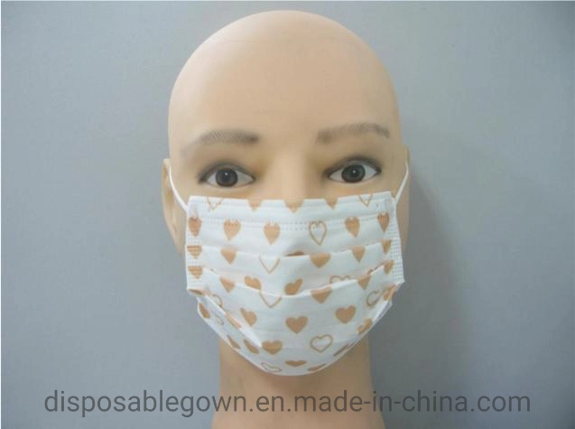 Disposable Use Protective Kid Face Mask with Earloop Daily Care Children Nonwoven Face Shield