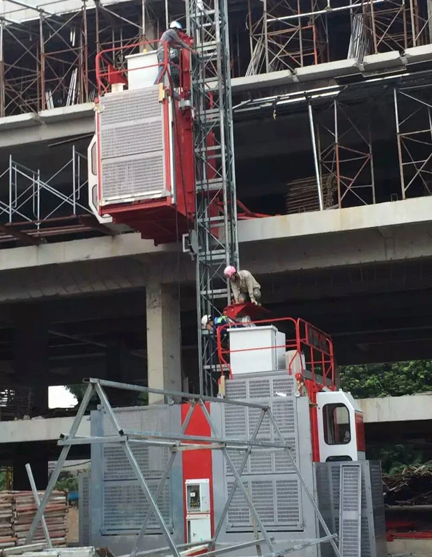 Manufacturers Building Hoist Goods One Cage for Passenger and for Sale