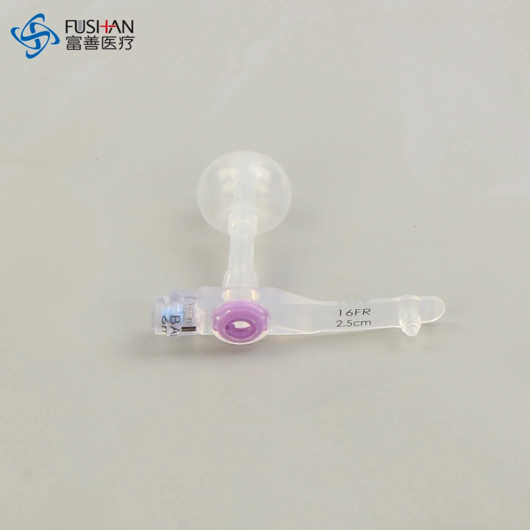Fournitures médicales bouton de gastrostomie à profil bas endoscopique (ou bouton G) à usage unique Kit de tubes 12/14/16/18/20/24FR) Mic-Key Type ISO 13485 dispositif médical