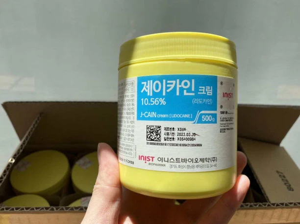 Tattoo Care Koreanisch Jcain Anästhetisch Tktx J Cain betäubende Creme Salbe Großhandel 500g Gelbe Korea Lidocain J-Cain Numb Creme für Behandlung Mit Mikroneedling