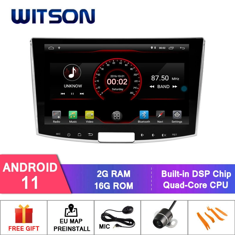 Witson Quad-Core Android 11 Alquiler de DVD GPS para el VW Passat B7/Cc 2012-2015 construido en 16 GB de memoria Flash Inand