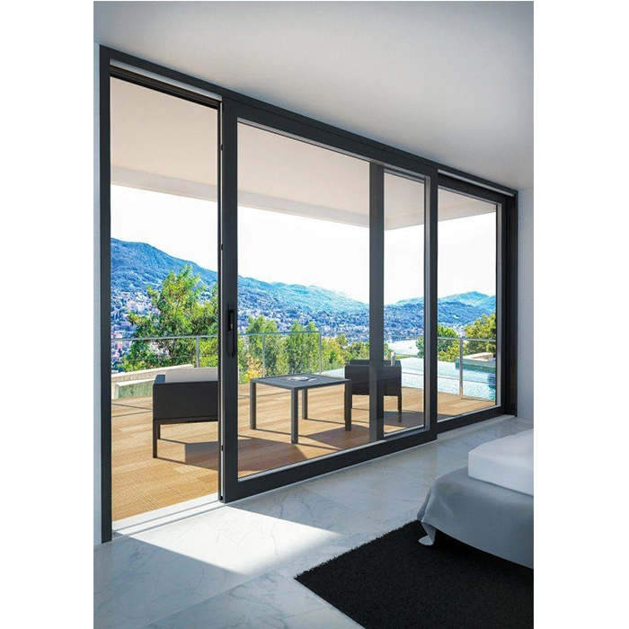 Durable Germany Schuco Tempered Glass Metal Interior Aluminium Sliding Door