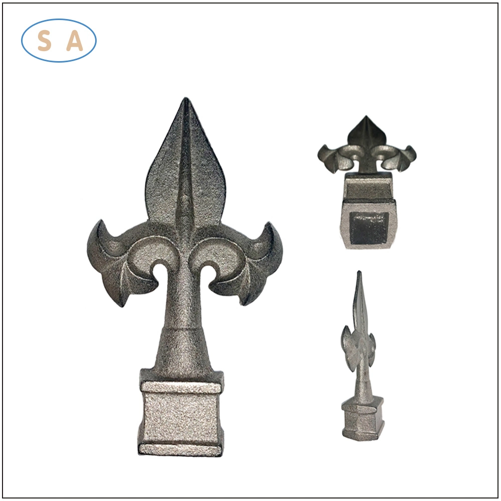 OEM Decorativo Cast Iron Spear Head Forn Iron Spears for Porta/cerca