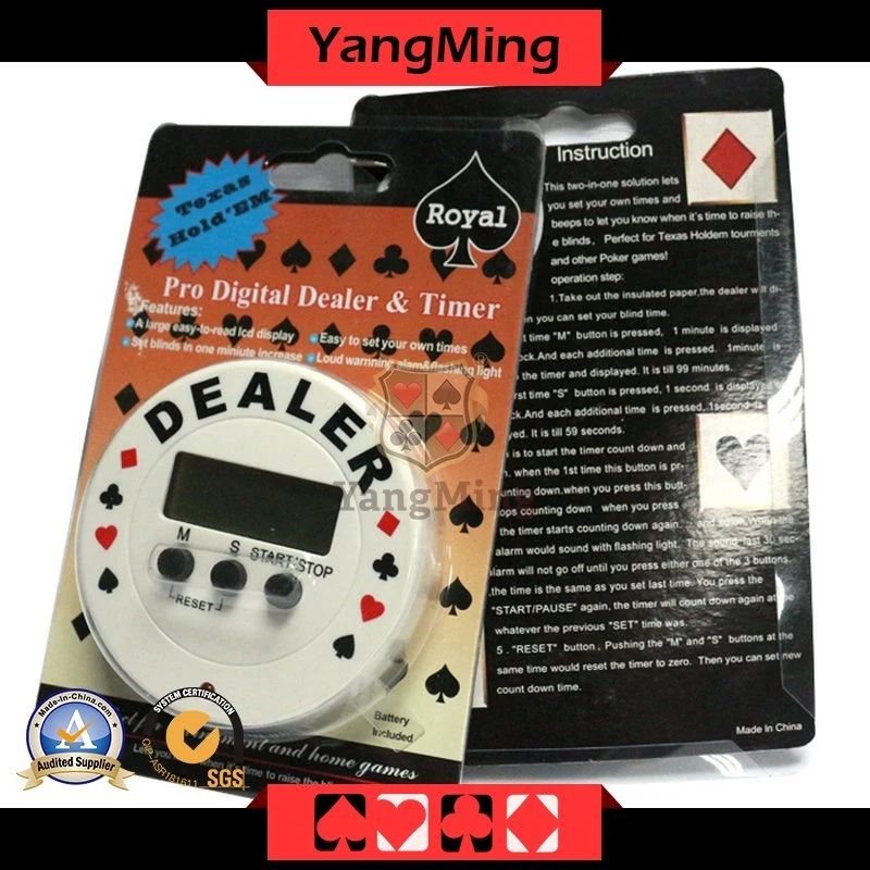 Texas Hold Em Poker Hour Meter Casino Poker Table Games Call Bell (YM-DT01)