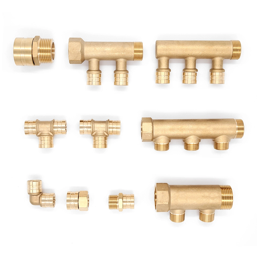 Underfloor Heating Water Heat Brass Gate Valve Manifold