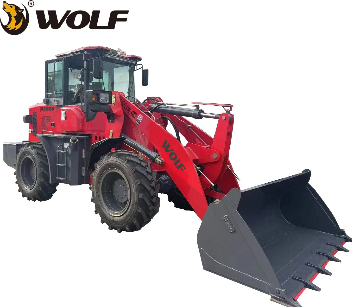 China Construction Equipment/Machinery Wolf Wl928 The Best Quality with CE/ISO 2/2.5/2.6/2.7/2.8/3 T/Ton Wheel Loaders Price for Shovel/Front End/Mining