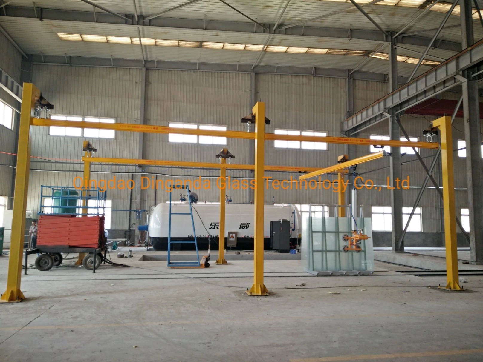 Dingnada Glass/ Glass Machine/ Glass Machinery/ Pneumatic Glass Lifter/Glass Lifting Equipment/ Glass Moving in Warehouse/ Glass Processing Machine/Glass